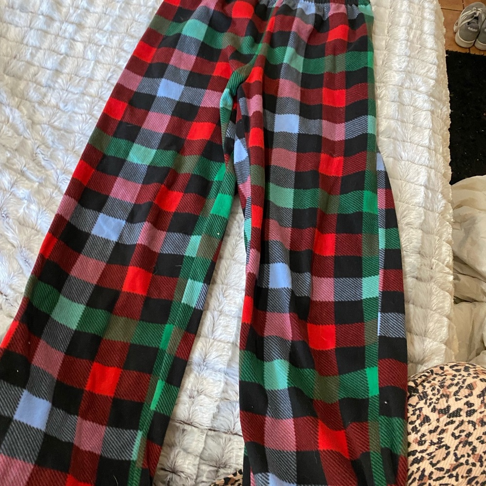 Plaid Lounge Target Pants - Picture 2 of 3